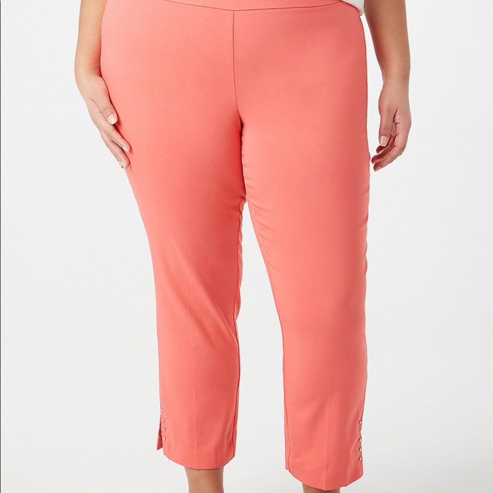 Studded Split Ankle Pull On Pants